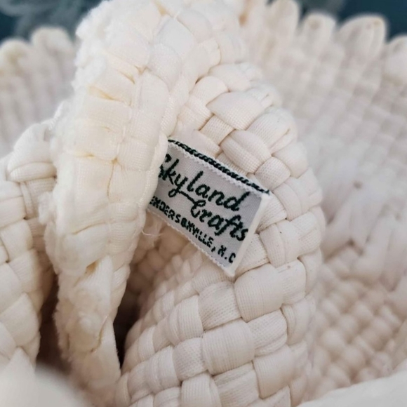 Vintage 1950s Skyland Crafts 100%Nylon  Woven Drawstring Boho Bag/Pouch - Picture 8 of 12